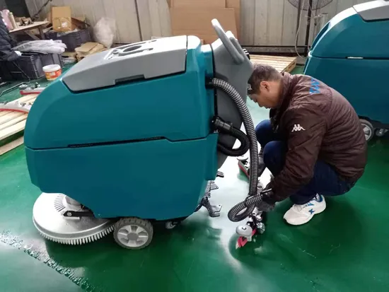 Supermarket Cleaning Use Walk Behind Floor Scrubber
