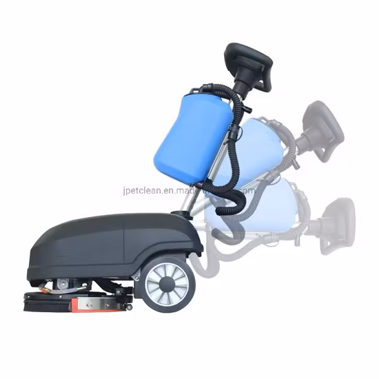 Industria de la fábrica de cepillos de 18 pulgadas que usa la máquina de limpieza de empuje manual Caminar detrás del secador de fregadora de piso