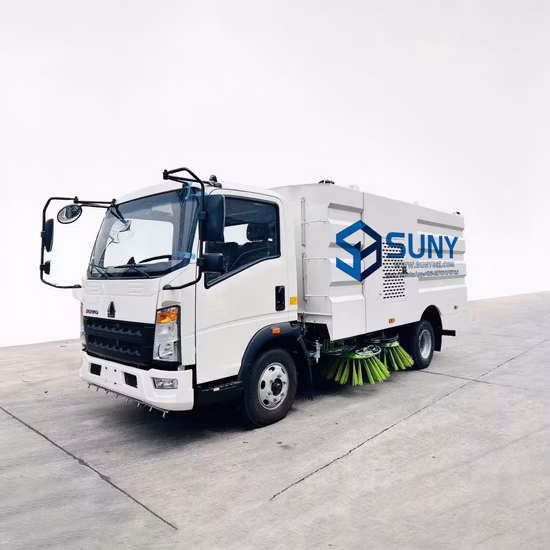 Barredora de basura para lavadora de operador a pie